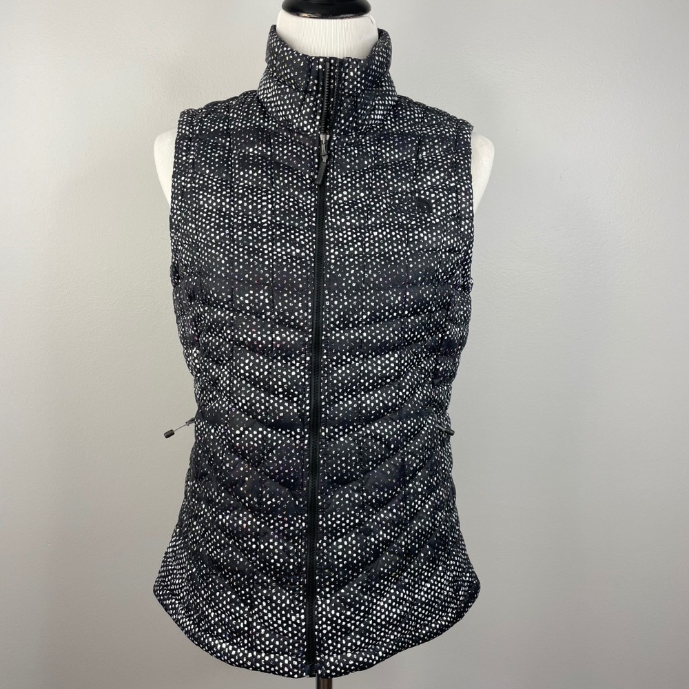 The North Face Thermoball Vest Womens Black White Dotted Print NF00CTL5 F16‎